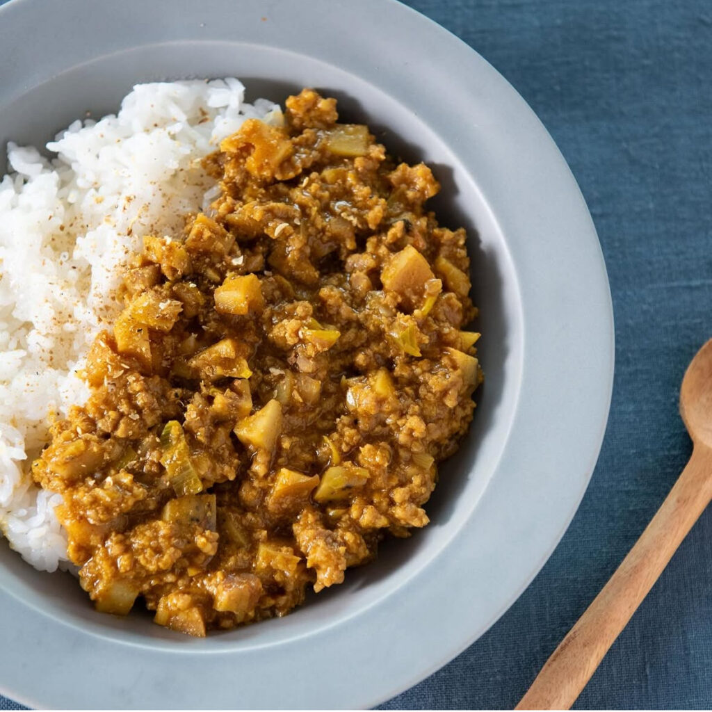 【炒めない!煮込まない!れんこんキーマカレー🍛】