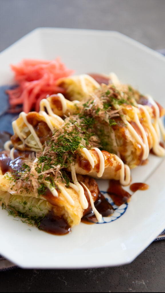 油揚げに詰めるならこれが正解🤩【油揚げのキャベツ🥬焼き】