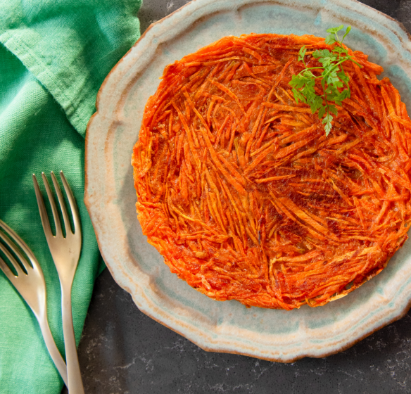 🥕嫌い克服⁉️驚きの甘さ❤️子供も夢中な【にんじん🥕チーズカレーガレット】