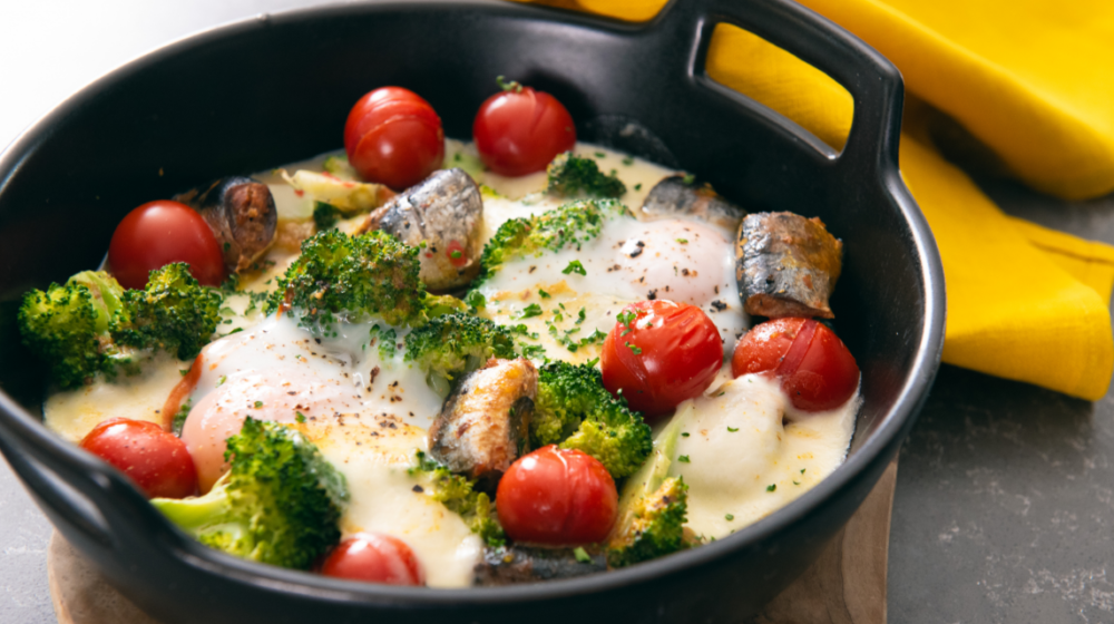 子供の苦手克服🥦【いわし缶とブロッコリーのモッツァレラチーズ焼き】