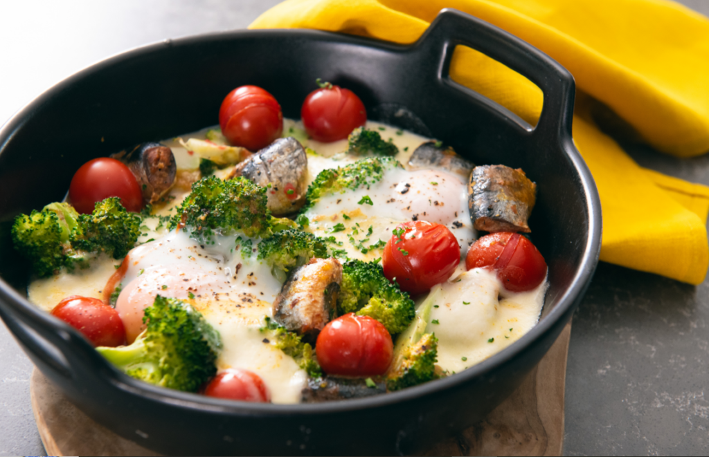 子供の苦手克服🥦【いわし缶とブロッコリーのモッツァレラチーズ焼き】