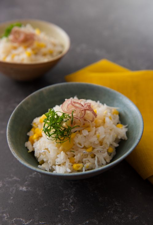 【甘酒で美味しさアップデート】とうもろこしとしらす炊き込みご飯